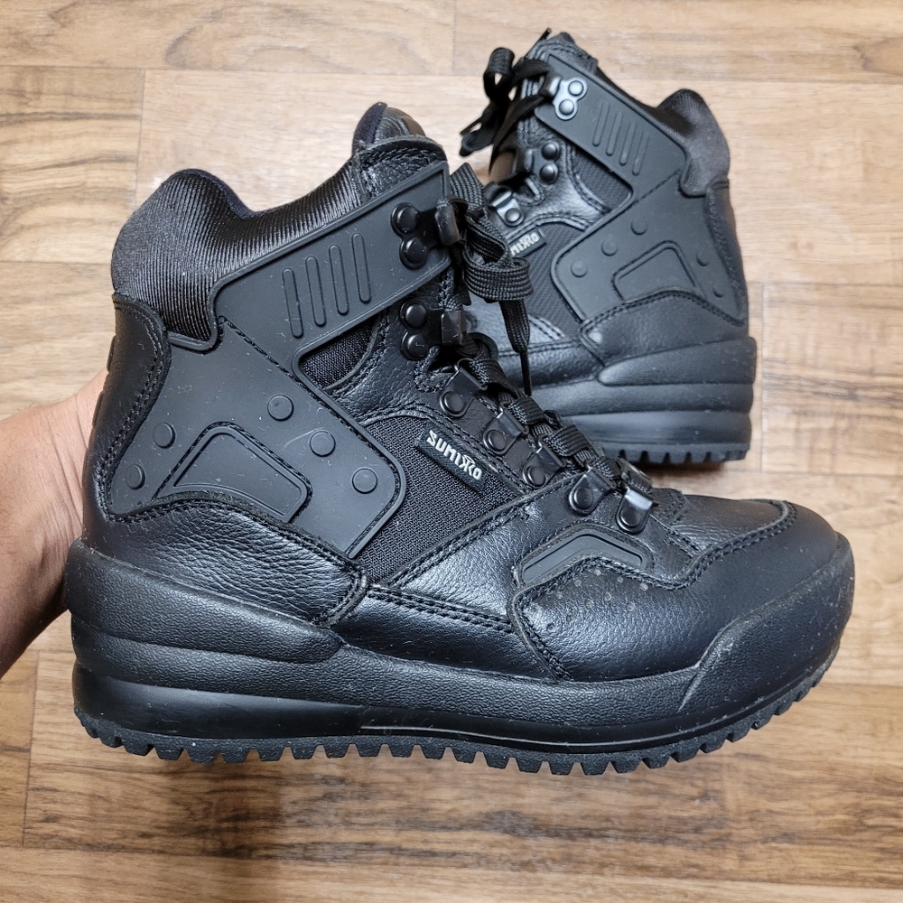 Sumikko Black Leather Upper Boots Shoes Size 5 men Sz 6.5 women's